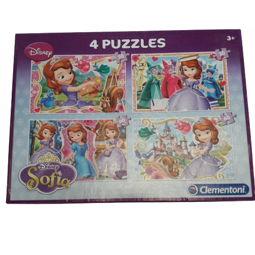 4 Puzzles Disney Sofia Clementoni - bon état