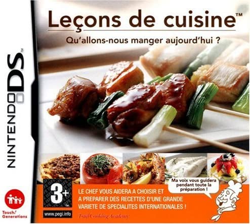 DS Jeu Nintendo - Leçon de cuisine : Qu'allons-nous manger? - très bon état