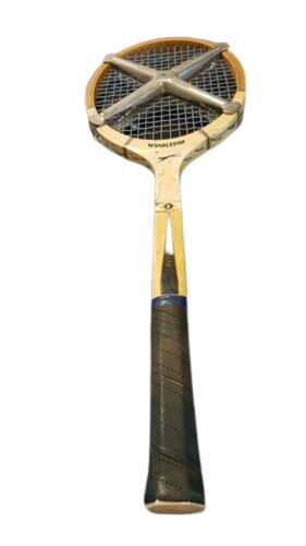 Raquette de tennis - bois - Ancienne - Taille S - avec housse - Wimbledon - Slazenger - bon état