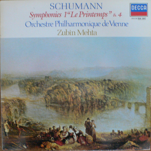 Schumann - Orchestre Philharmonique De Vienne - Zubin Mehta – Symphonie 1 Le Printemps - symphonie 4 - vinyle 33 tours - G