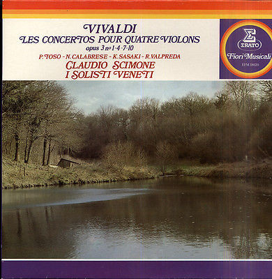Vivaldi - Claudio Scimone I Solisti Veneti - P Toso N Calabrese K. Sasaki R. Valpreda – Les Concertos Pour Quatre Violons - Opus 3 No 1-4-7-10 - G