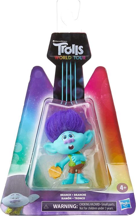 Figurine Branche avec Tambourin - Les Trolls 2 Tournée Mondiale - DreamWorks - neuf dans son emballage