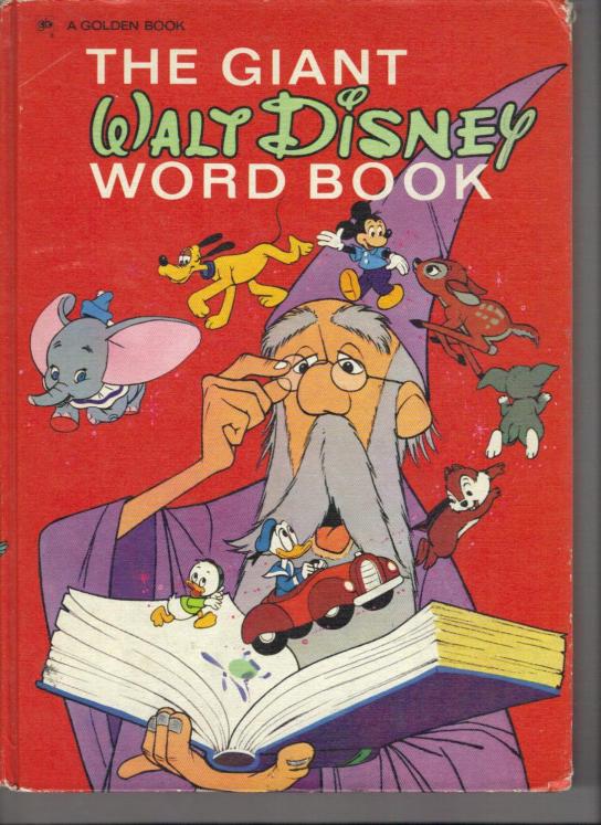 Livre jeunesse - The Giant Walt Disney Word Book - livre en anglais - Bon état