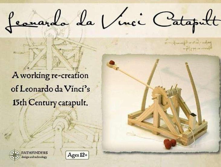 Maquette - Catapulte de Leonard de Vinci - Pathfinders - très bon état