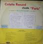 Colette Renard – Chante Paris - vinyle 33 tours - très bon état - G