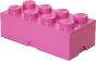 LEGO - 2 Briques de rangement - 4004 - Empilables - Rose et rose fushia -