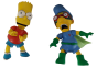5 figurines detaillées - Les Simpsons - bon état