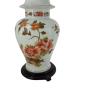 Belle lampe a motif floral d'Asie