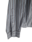 Chemise grise à rayures - Lacoste - Tour de cou 43 - Bon état