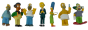 Lot 7 figurines - Les Simpsons (1997-1999)
