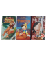 Lot de 3 VHS Disney - Pinocchio - Mulan et Tarzan - Bon état -