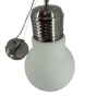 Plafonnier en forme d'ampoule géante blanche
