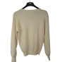 Pull logo frontal GUESS beige - Strass - Taille S -