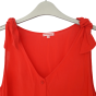 Robe rouge sans manche avec nœud sur épaule - Bensimon - XS - très bon état