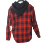 Veste Chemise Globe à capuche amovilble  - Taille M - Rouge et noire - neuve
