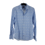 chemise manche longue fleurie bleu - Tommy Hilfiger - 42 - comme neuve