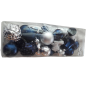 Décorations de noël bleu et argent - carrefour - Neuves avec étiquette - Lot -